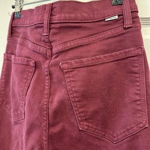 MOTHER Maroon Jeans